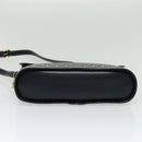 SAINT LAURENT Y Cut Shoulder Bag Leather Navy Gold Auth sw1140V-5