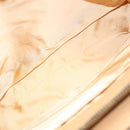 CHANEL Chain Tote Bag Leather Beige CC Auth sw1141-17