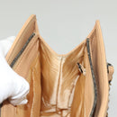 CHANEL Chain Tote Bag Leather Beige CC Auth sw1141-19