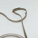 Salvatore Ferragamo Hand Bag Nylon 2way Gray Gold Auth sw1144-14