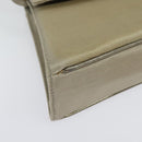 Salvatore Ferragamo Hand Bag Nylon 2way Gray Gold Auth sw1144-15