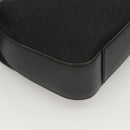 GUCCI GG Canvas Shoulder Bag Black Silver 001 3312 Auth sw1145-15