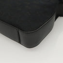 GUCCI GG Canvas Shoulder Bag Black Silver 001 3312 Auth sw1145-17