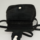 Salvatore Ferragamo Hand Bag Suede Black Silver Auth sw1146-20
