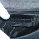 Salvatore Ferragamo Hand Bag Suede Black Silver Auth sw1146-11