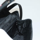 Salvatore Ferragamo Hand Bag Suede Black Silver Auth sw1146-21