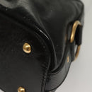 SAINT LAURENT Muse Shoulder Bag Enamel Black Gold Auth sw1147-12