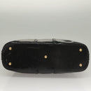 SAINT LAURENT Muse Shoulder Bag Enamel Black Gold Auth sw1147-9