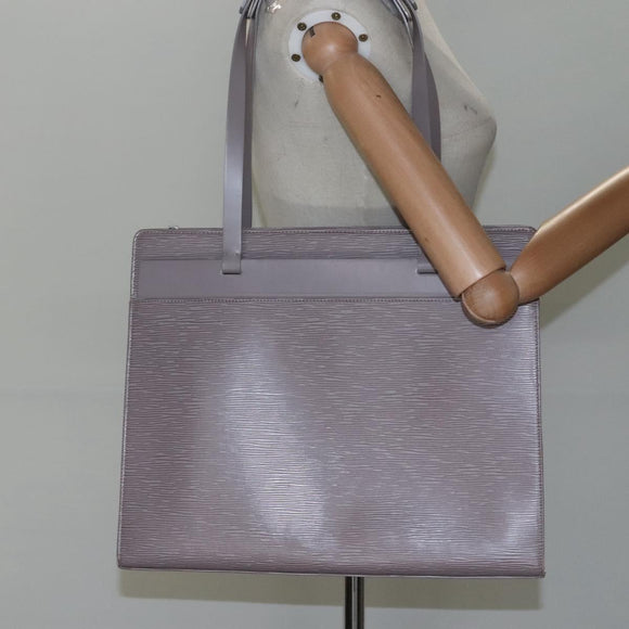 LOUIS VUITTON Epi Croisette PM Tote Bag Lilac M5249B LV Auth sw115