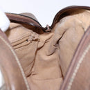 GUCCI GG Supreme Web Sherry Line Shoulder Bag PVC Beige Gold Auth sw1153-18