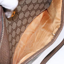 GUCCI GG Supreme Web Sherry Line Shoulder Bag PVC Beige Gold Auth sw1153-21