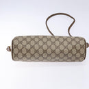 GUCCI GG Supreme Web Sherry Line Shoulder Bag PVC Beige Gold Auth sw1153-9