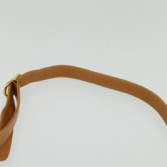 GUCCI Shoulder Bag Canvas Dark Brown Gold Auth sw1154