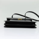 BALLY Hand Bag Leather 2way Black Gold Auth sw1155-11