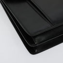 BALLY Hand Bag Leather 2way Black Gold Auth sw1155-12