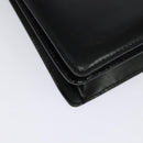 BALLY Hand Bag Leather 2way Black Gold Auth sw1155-14