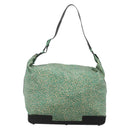 BOTTEGA VENETA Shoulder Bag Nylon Green Auth sw1158-13