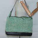 BOTTEGA VENETA Shoulder Bag Nylon Green Auth sw1158-21