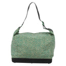 BOTTEGA VENETA Shoulder Bag Nylon Green Auth sw1158-2