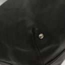 Salvatore Ferragamo Hand Bag Leather 2way Black Silver Auth sw1160-10