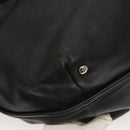 Salvatore Ferragamo Hand Bag Leather 2way Black Silver Auth sw1160-17