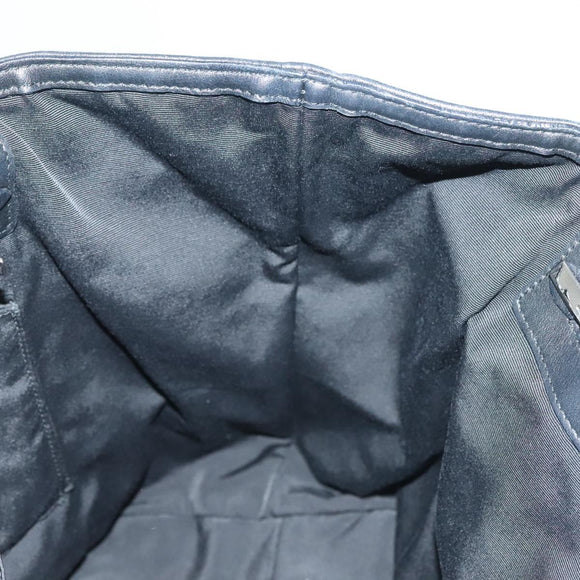 Salvatore Ferragamo Hand Bag Leather 2way Black Silver Auth sw1160