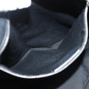 Salvatore Ferragamo Hand Bag Leather 2way Black Silver Auth sw1160-23