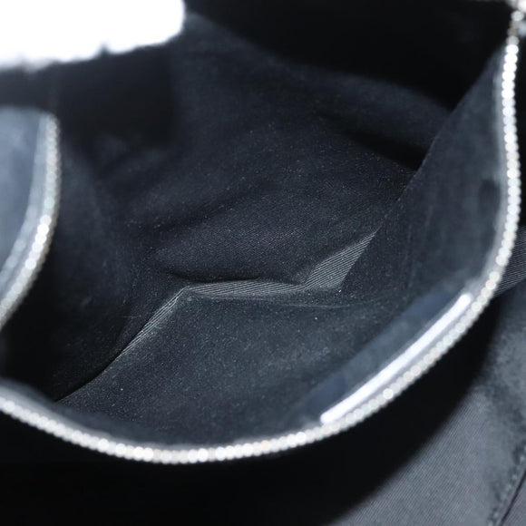 Salvatore Ferragamo Hand Bag Leather 2way Black Silver Auth sw1160