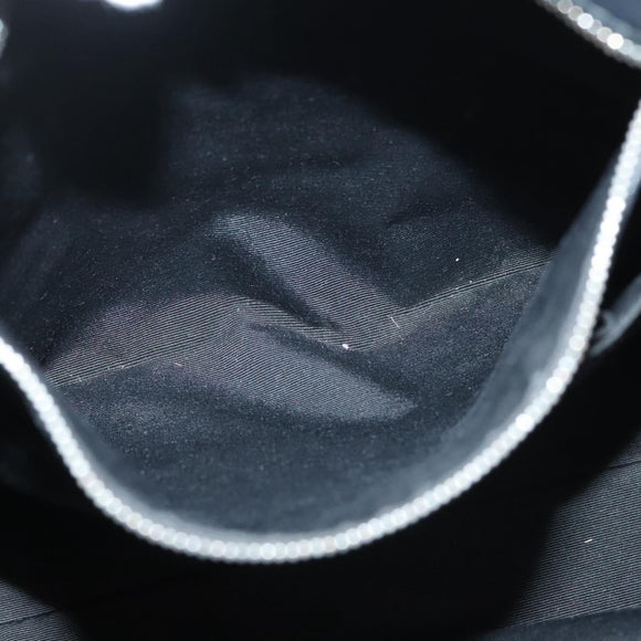 Salvatore Ferragamo Hand Bag Leather 2way Black Silver Auth sw1160