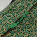 BOTTEGA VENETA Hand Bag Nylon Green Black Auth sw1162-10