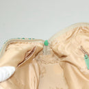 BOTTEGA VENETA Hand Bag Nylon Green Black Auth sw1162-20