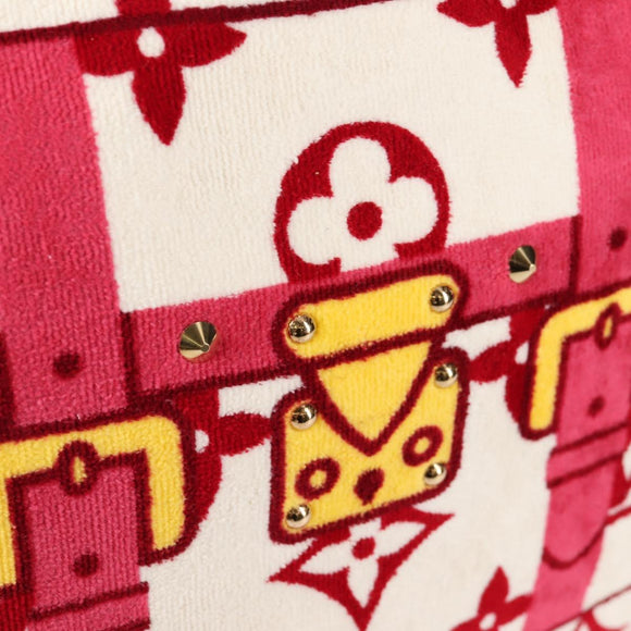 LOUIS VUITTON Cruise line Eponge Tote Bag Pile White M92096 LV Auth sw1167V