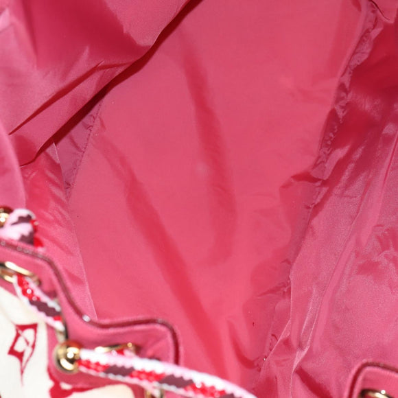 LOUIS VUITTON Cruise line Eponge Tote Bag Pile White M92096 LV Auth sw1167V