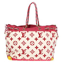 LOUIS VUITTON Cruise line Eponge Tote Bag Pile White M92096 LV Auth sw1167V-2