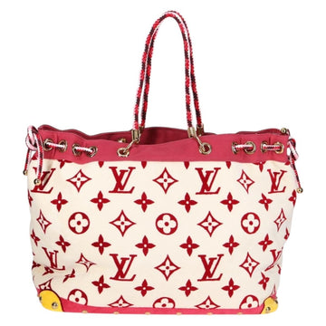 LOUIS VUITTON Cruise line Eponge Tote Bag Pile White M92096 LV Auth sw1167V - 0