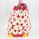 LOUIS VUITTON Cruise line Eponge Tote Bag Pile White M92096 LV Auth sw1167V-3