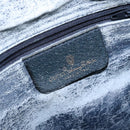 GUCCI GG Supreme Clutch Bag PVC Navy Gold 156 02 075 Auth sw1174-14