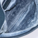 GUCCI GG Supreme Clutch Bag PVC Navy Gold 156 02 075 Auth sw1174-15