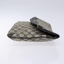 GUCCI GG Supreme Clutch Bag PVC Navy Gold 156 02 075 Auth sw1174-4