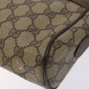 GUCCI GG Supreme Web Sherry Line Bag PVC Beige Gold 56 02 088 Auth sw1180-10