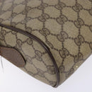 GUCCI GG Supreme Web Sherry Line Bag PVC Beige Gold 56 02 088 Auth sw1180-13