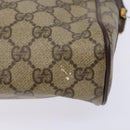 GUCCI GG Supreme Web Sherry Line Bag PVC Beige Gold 56 02 088 Auth sw1180-14