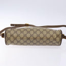 GUCCI GG Supreme Web Sherry Line Bag PVC Beige Gold 56 02 088 Auth sw1180-9