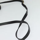 GUCCI Web Sherry Line Hand Bag Suede 2way Black Gold 547551 Auth sw1189-9