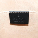 GUCCI Web Sherry Line Hand Bag Suede 2way Black Gold 547551 Auth sw1189-19