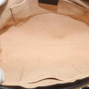 GUCCI Web Sherry Line Hand Bag Suede 2way Black Gold 547551 Auth sw1189-11