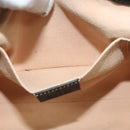 GUCCI Web Sherry Line Hand Bag Suede 2way Black Gold 547551 Auth sw1189-22