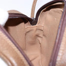 GUCCI GG Plus Supreme Shoulder Bag PVC Beige Gold Auth sw1190-18