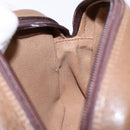 GUCCI GG Plus Supreme Shoulder Bag PVC Beige Gold Auth sw1190-19