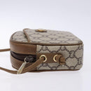 GUCCI GG Plus Supreme Shoulder Bag PVC Beige Gold Auth sw1190-5